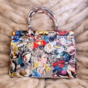 ✨ GORGEOUS talian Handmade Vera Pelle Leather Art Tote / Satchel – Never Used